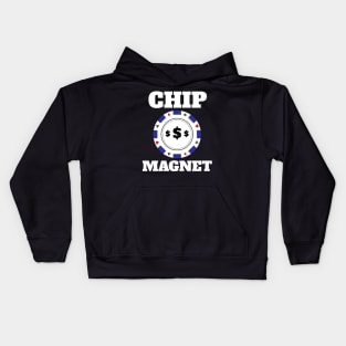 Chip Magnet Lucky Gambling Design Kids Hoodie